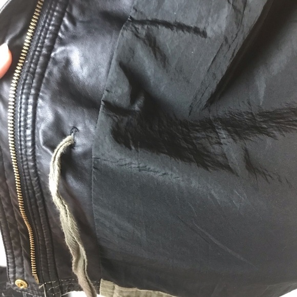 Zara Trafaluc Faux Leather Jacket | Zip-Up Blazer Style | Size Not Listed - Picture 4 of 8